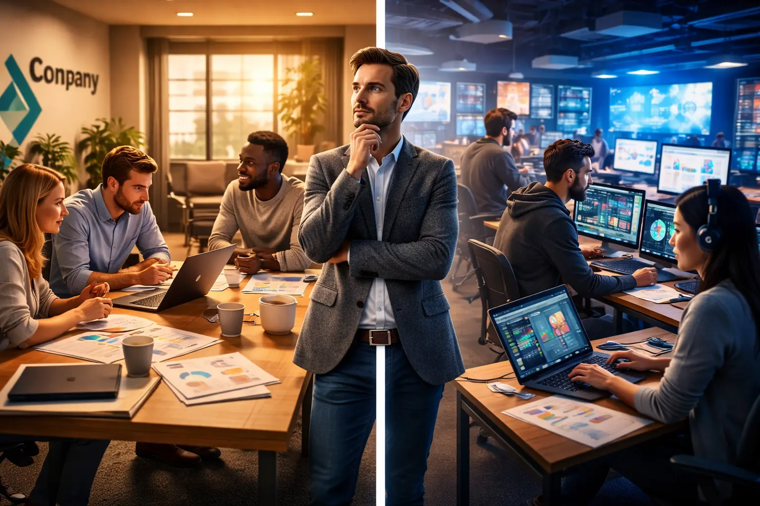 فريق التسويق الداخلي أم وكالة خارجية؟ دليل اتخاذ القرار لرواد الأعمال